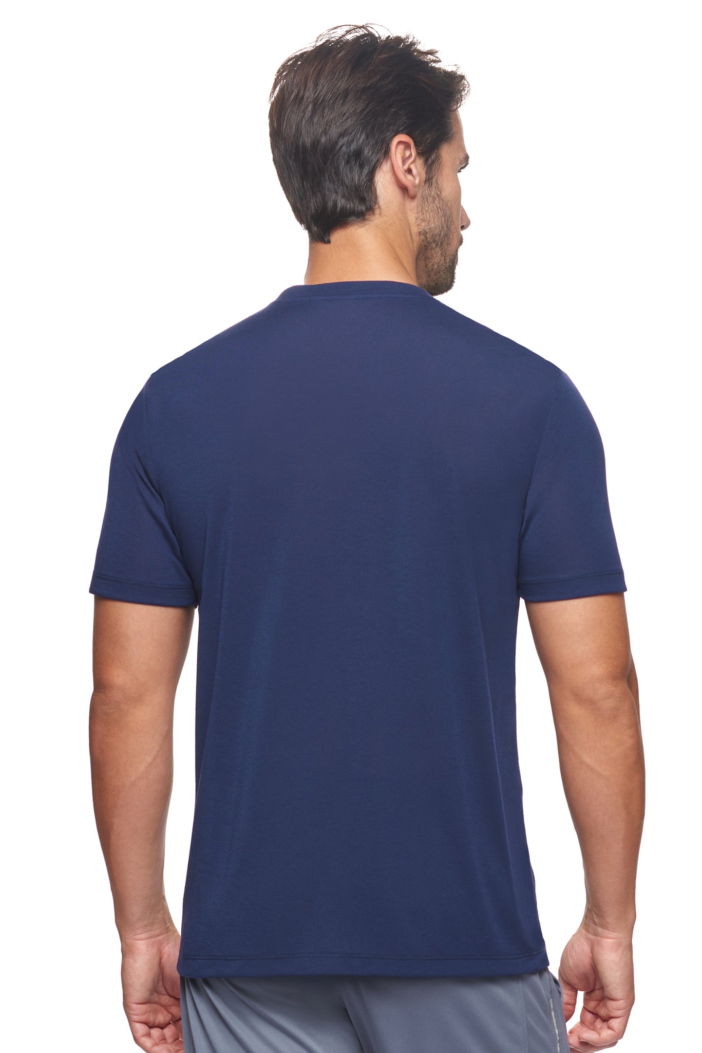 Expert Brand Wholesale Super Soft Eco-Friendly Performance Apparel Fashion Sportswear Men's Crewneck T-Shirt Made in USA Navy blue 3#navy