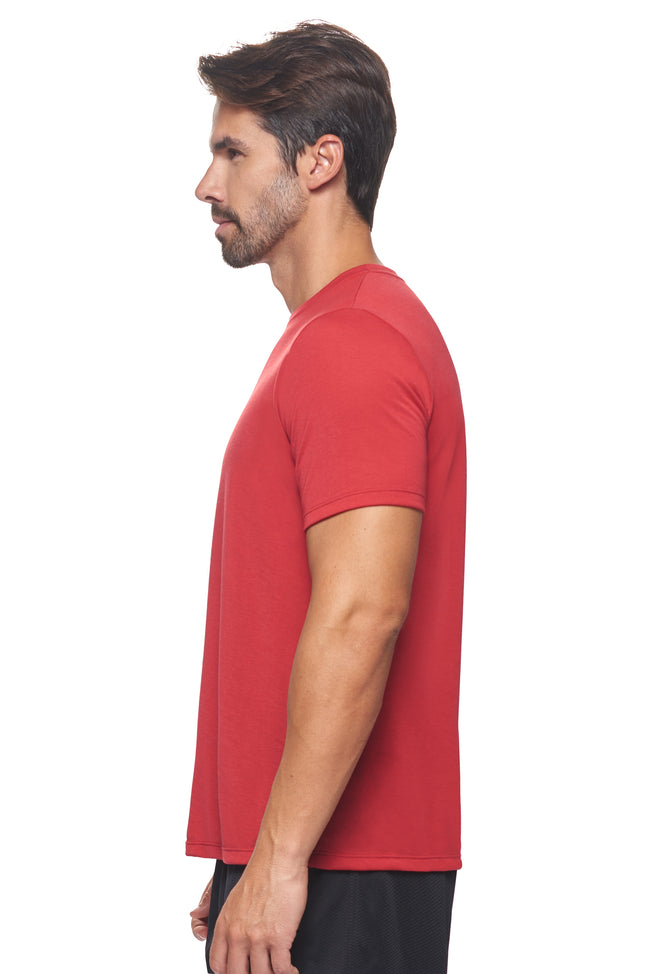 Expert Brand Wholesale Super Soft Eco-Friendly Performance Apparel Fashion Sportswear Men's Crewneck T-Shirt Made in USA Scarlet Red 2#scarlet-red