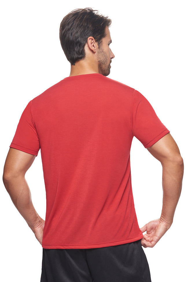 Expert Brand Wholesale Super Soft Eco-Friendly Performance Apparel Fashion Sportswear Men's Crewneck T-Shirt Made in USA Scarlet Red 3#scarlet-red
