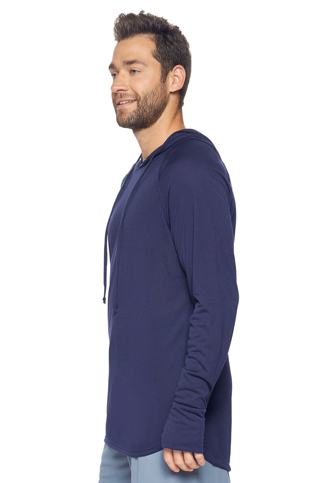 Expert Brand Wholesale Super Soft Eco-Friendly Performance Apparel Fashion Sportswear Men's Hoodie Shirt Long Sleeve Made in USA navy 2#navy
