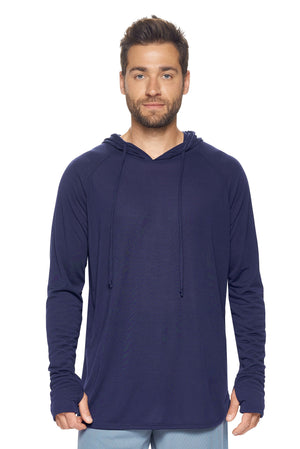 Expert Brand Wholesale Super Soft Eco-Friendly Performance Apparel Fashion Sportswear Men's Hoodie Shirt Long Sleeve Made in USA navy#navy