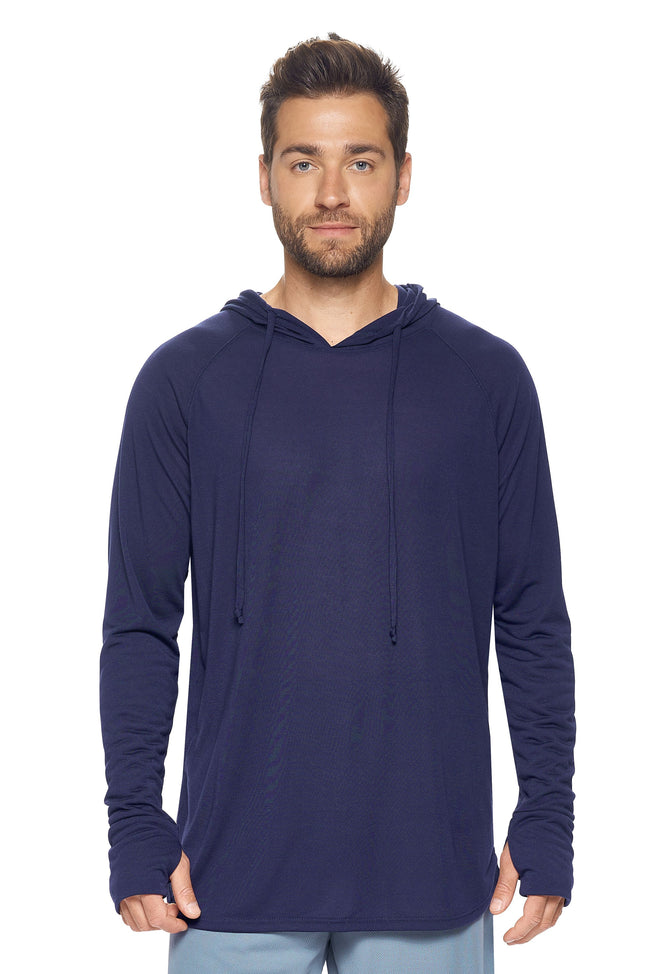 Expert Brand Wholesale Super Soft Eco-Friendly Performance Apparel Fashion Sportswear Men's Hoodie Shirt Long Sleeve Made in USA navy#navy