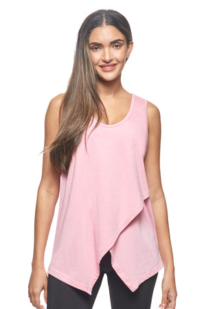 Expert Brand Wholesale Women's Sustainable Micromodal MoCA™ Tie-Front Tank pale pink#pale-pink