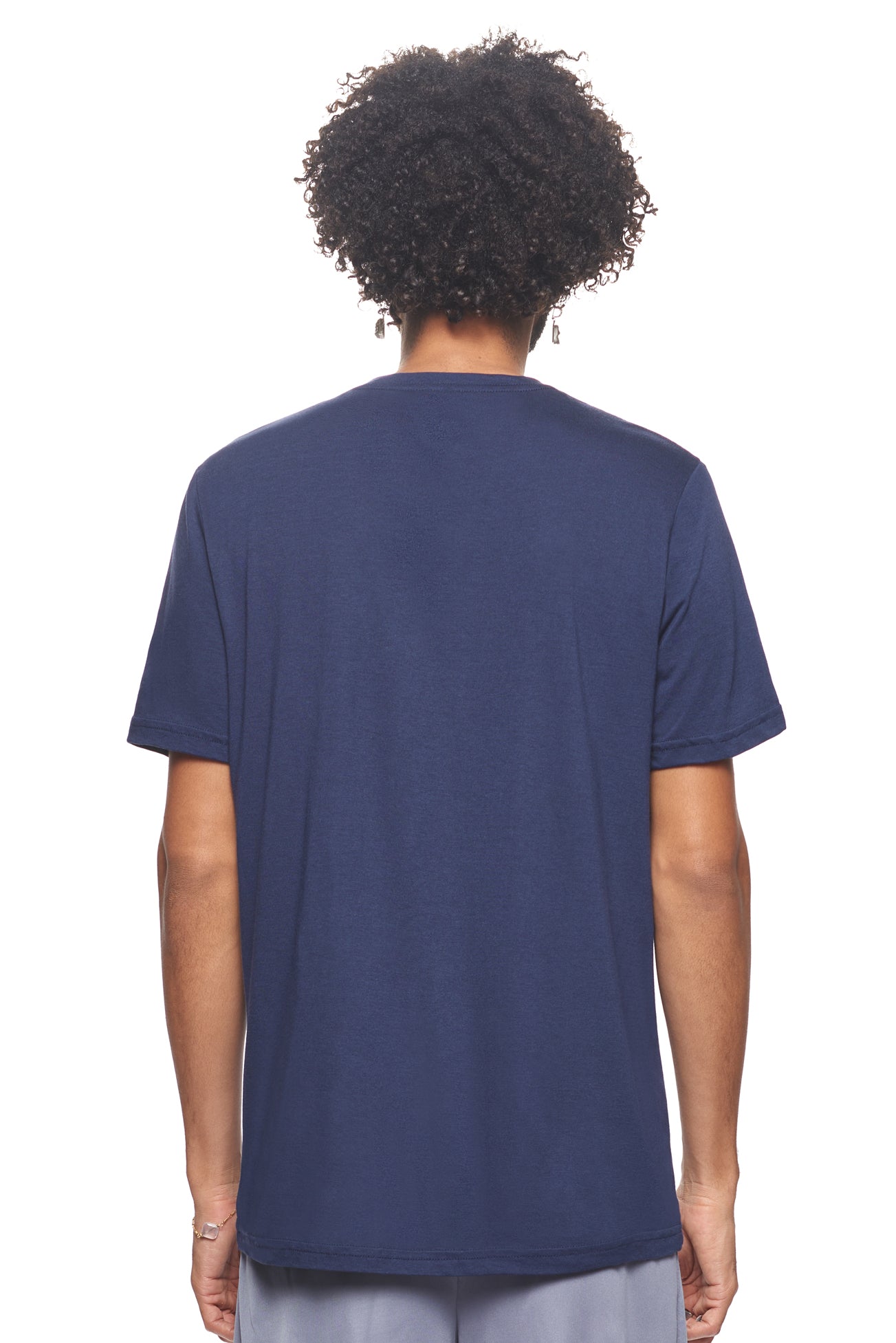 Expert Brand Wholesale Sustainable Eco-Friendly Hemp Organic Cotton Men's crewneck T-Shirt Made in the USA deep pacific blue 3#deep-pacific