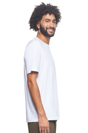 Expert Brand Wholesale Sustainable Eco-Friendly Hemp Organic Cotton Men's crewneck T-Shirt Made in the USA white 2#white