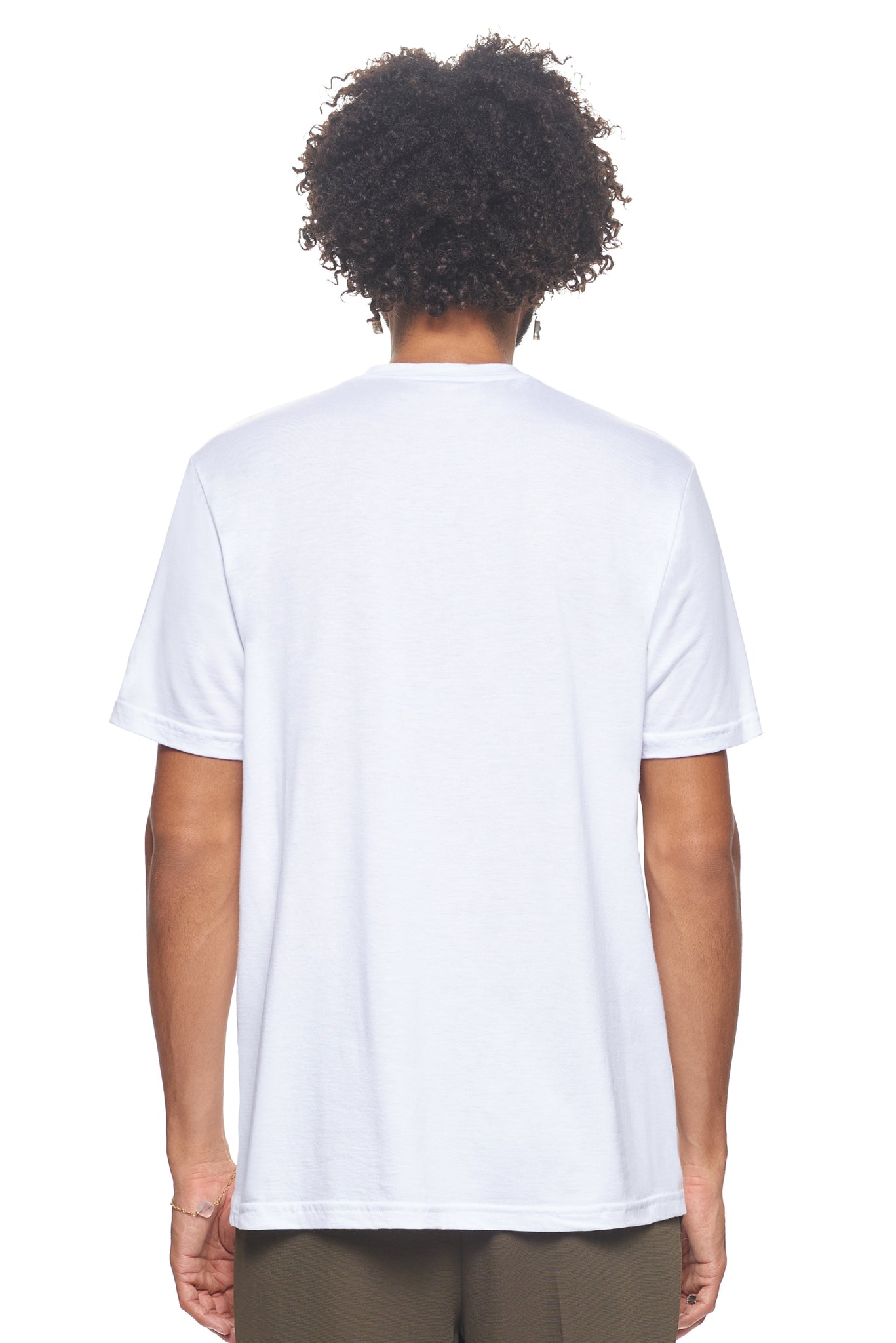 Expert Brand Wholesale Sustainable Eco-Friendly Hemp Organic Cotton Men's crewneck T-Shirt Made in the USA deep pacific blue 3#white
