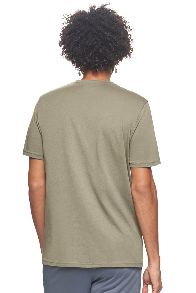 Expert Brand Wholesale Sustainable Eco-Friendly Apparel Micromodal Cotton Men's Crewneck T-Shirt Made in USA olive 3#olive