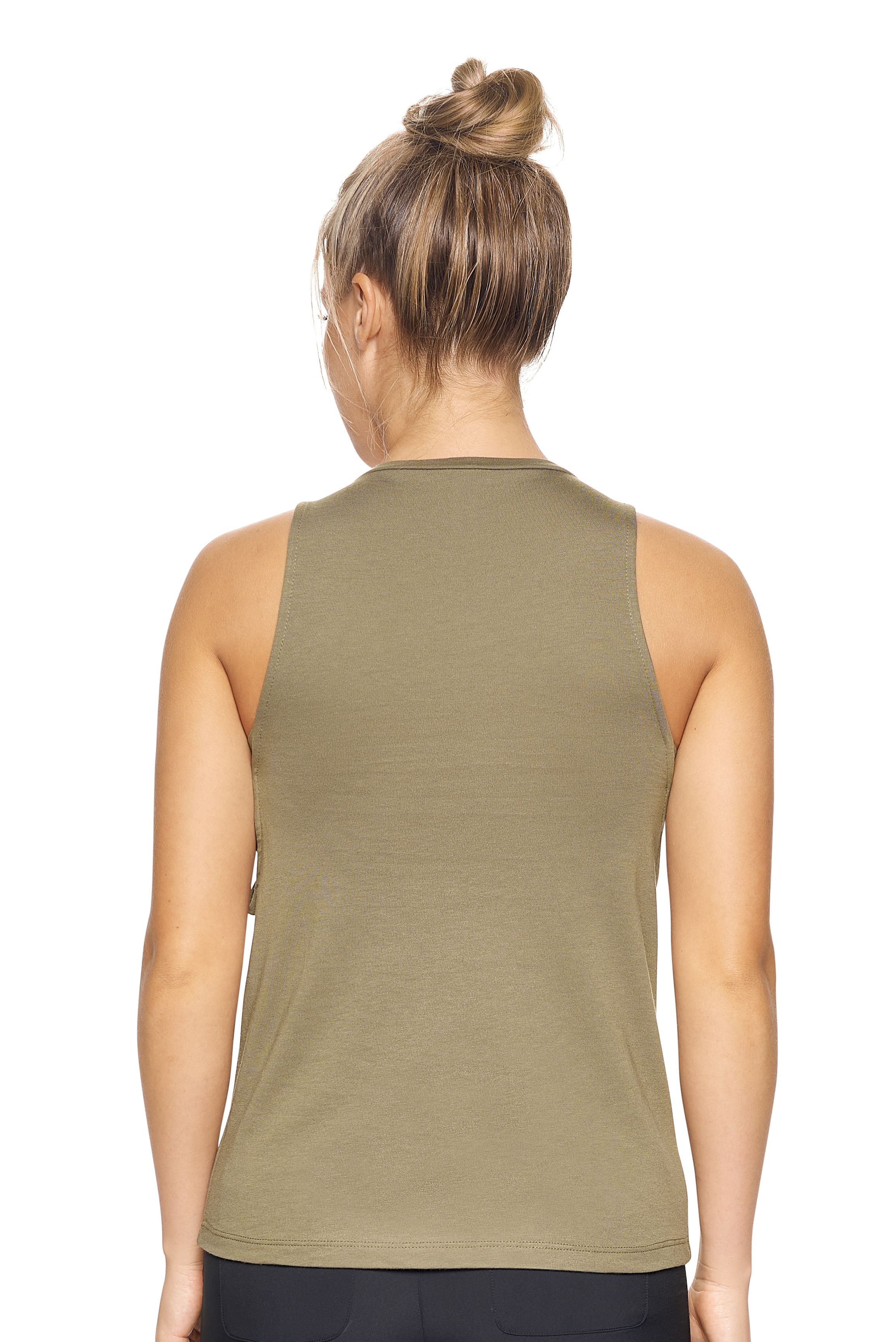MC272🇺🇸🍃 MoCA™ Dropped Armhole Muscle Tank - Expert Brand#olive