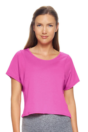 MC274🇺🇸🍃 MoCA™ Cropped Tee - Expert Brand#berry