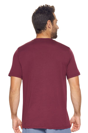 Expert Brand Wholesale Sustainable Eco-Friendly Apparel Micromodal Cotton Men's V-neck T-Shirt Made in USA maroon 3#maroon