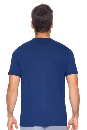 Expert Brand Wholesale Sustainable Eco-Friendly Apparel Micromodal Cotton Men's V-neck T-Shirt Made in USA navy 3#navy