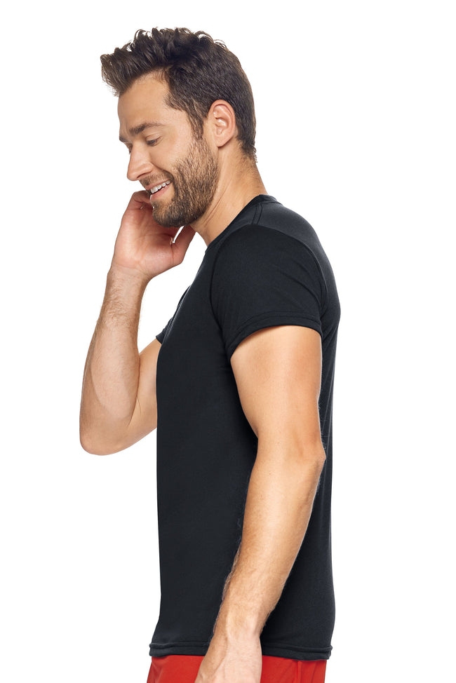 Expert Brand Wholesale Military Physical Training T-Shirt in Black Image 2#black
