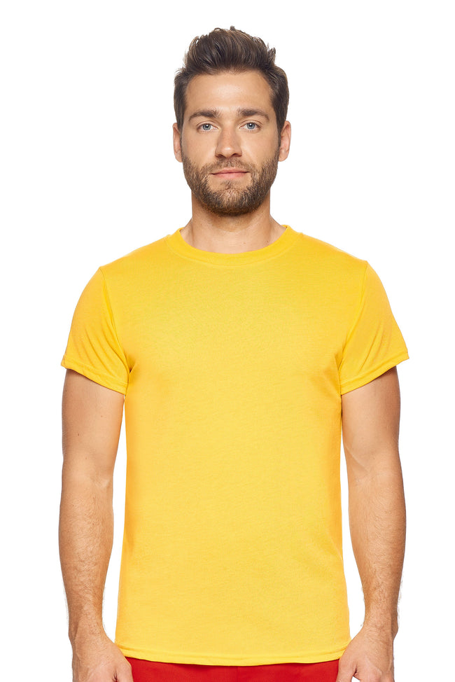 Expert Brand Wholesale Mens In The Field Outdoors Performance Tee Made in USA PT808 yellow#yellow
