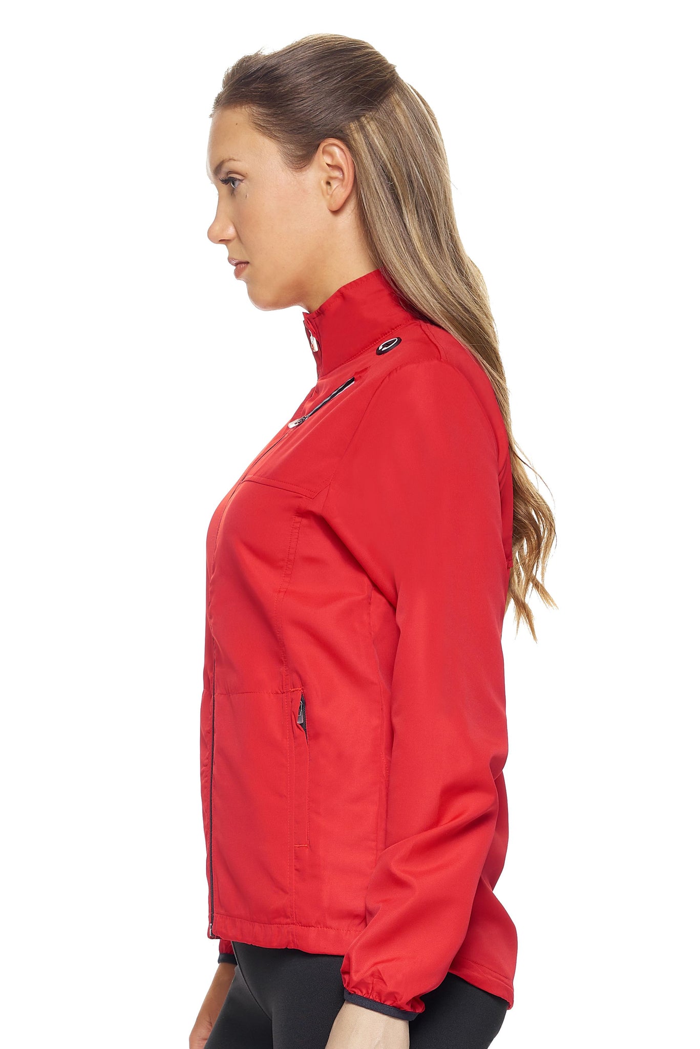 Expert Brand Wholesale Women's Water Resistant Run Away Jacket in red image 3#red