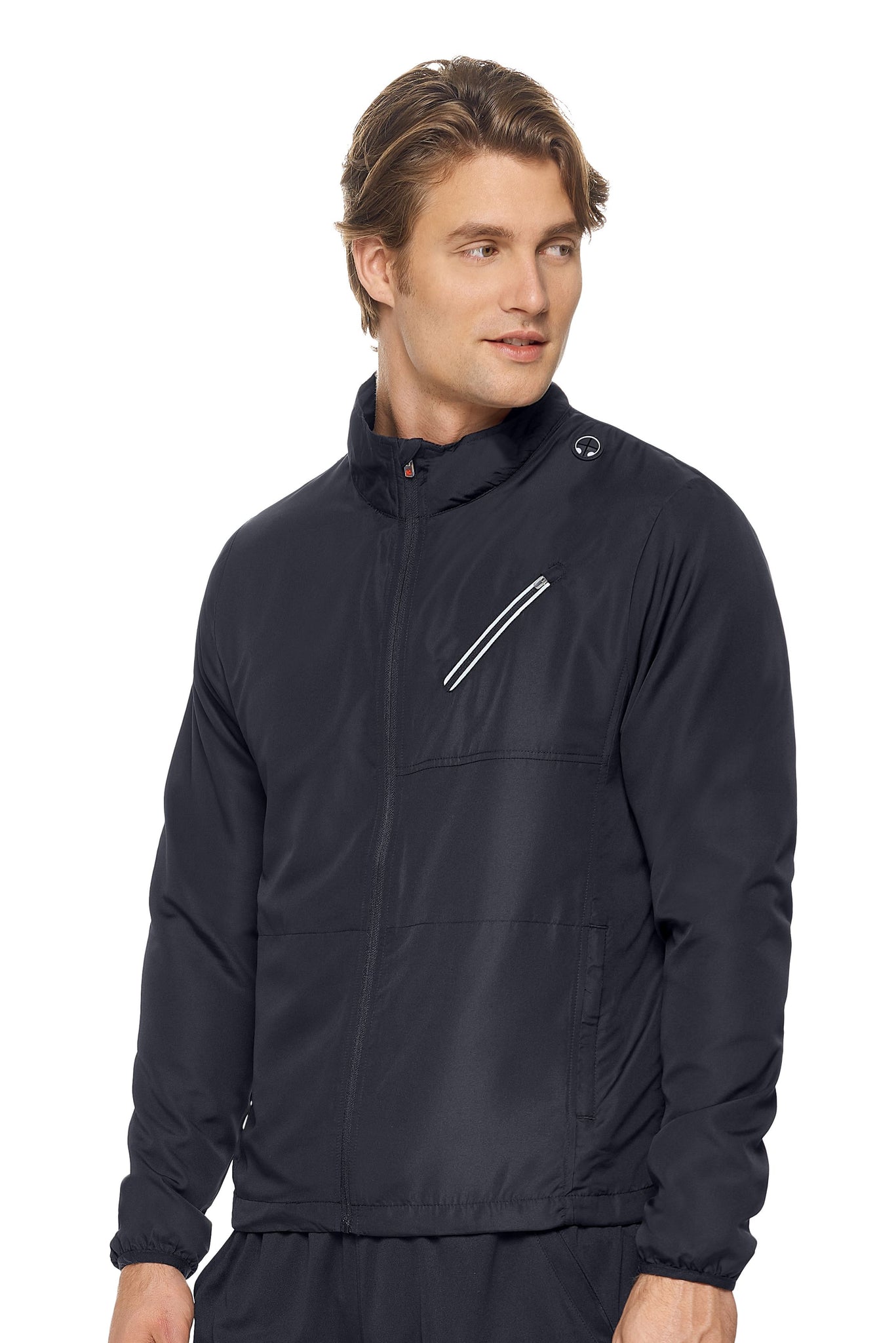 Expert Brand Wholesale Men's Water Resistant Run Away Jacket in black#black