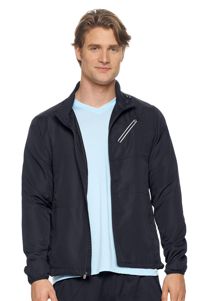 Expert Brand Wholesale Men's Water Resistant Run Away Jacket in black image 2#black