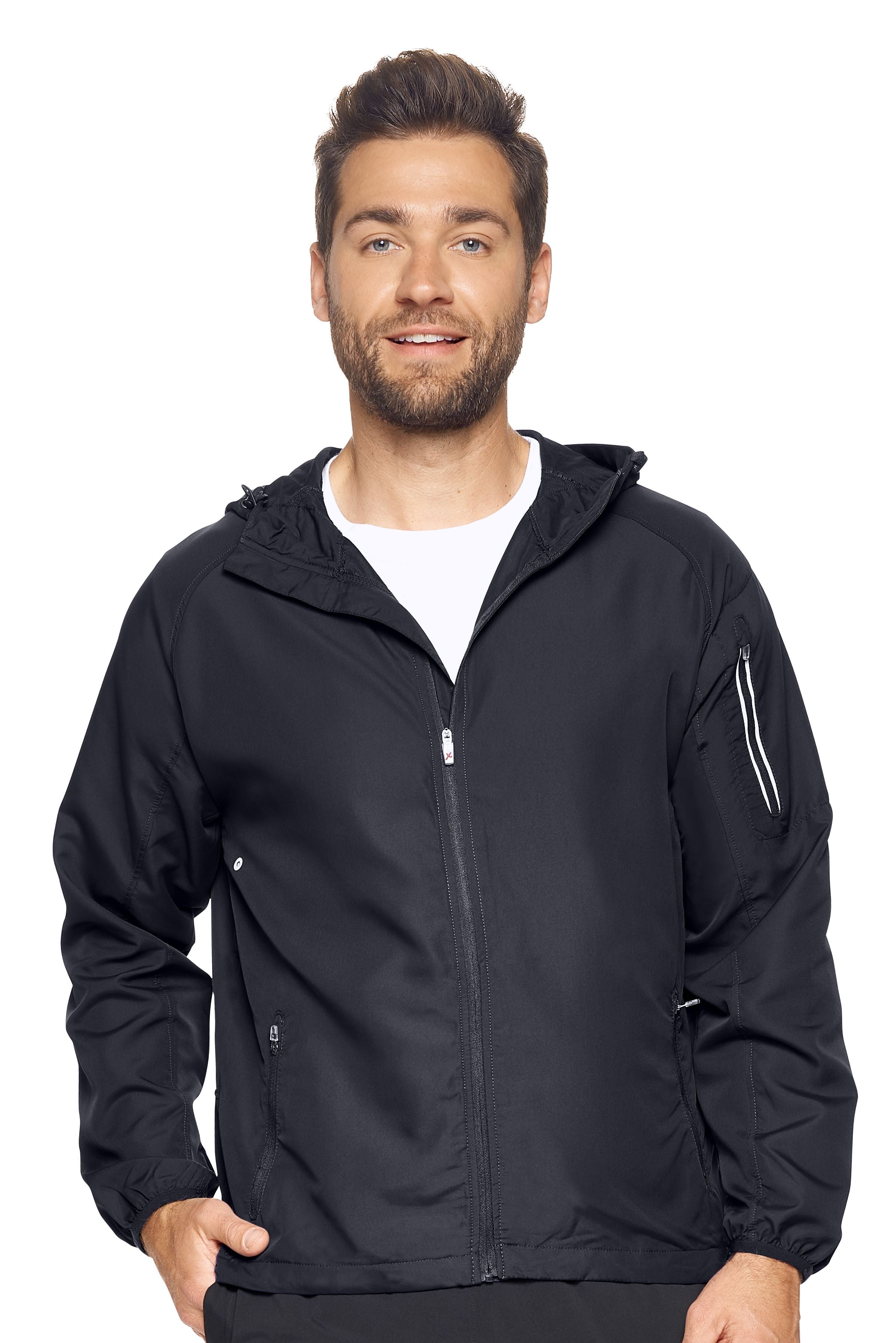 WA942 Water Resistant Hooded Swift Running Jacket - Expert Brand#black