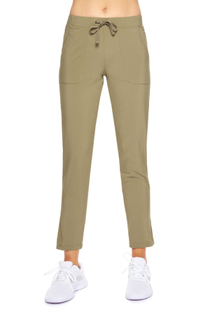 Expert Brand Wholesale Women's City Joggers in Olive Green#olive-green
