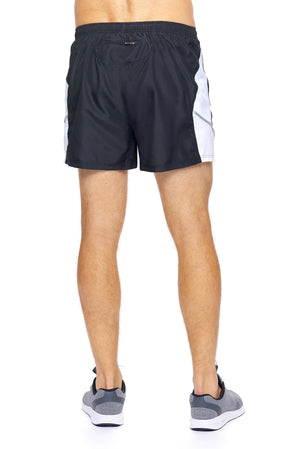 Expert Brand Wholesale Men's Sonic Shorts Running Gym in black white image 3#black-white