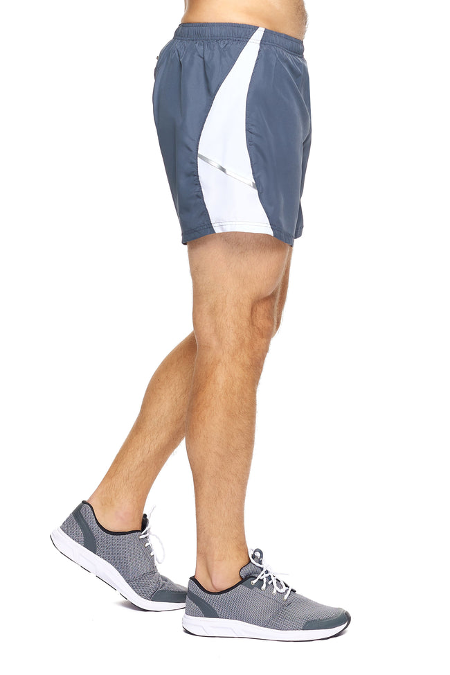 Expert Brand Wholesale Men's Sonic Shorts Running Gym in graphite white image 2#graphite-white