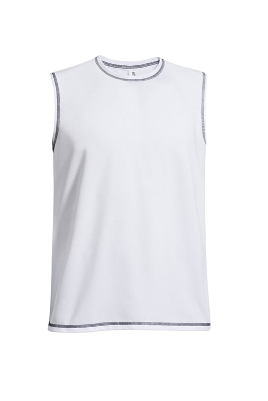 Expert Brand Men's White pk maX™ Sleeveless Tee#white