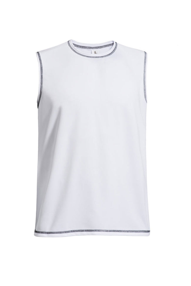 Expert Brand Men's White pk maX™ Sleeveless Tee#white