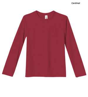 Expert Brand Wholesale Youth Kids Oxymesh Long Sleeve Tec Tee  Cardinal Red